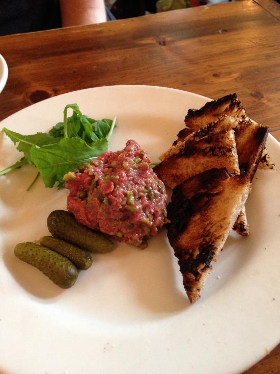 Chez Fonfon signature dishes Croque Madame
Steak Tartare
Steak Frites